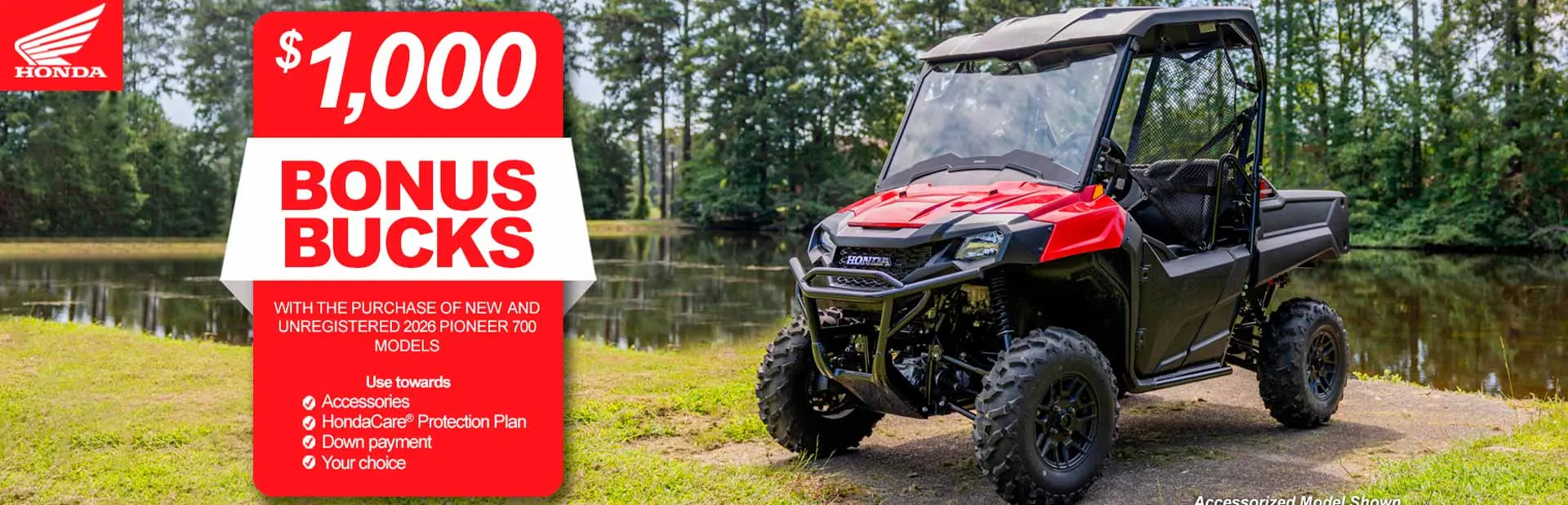 You are currently viewing Honda – $1,000 Bonus Bucks Pioneer 700 models